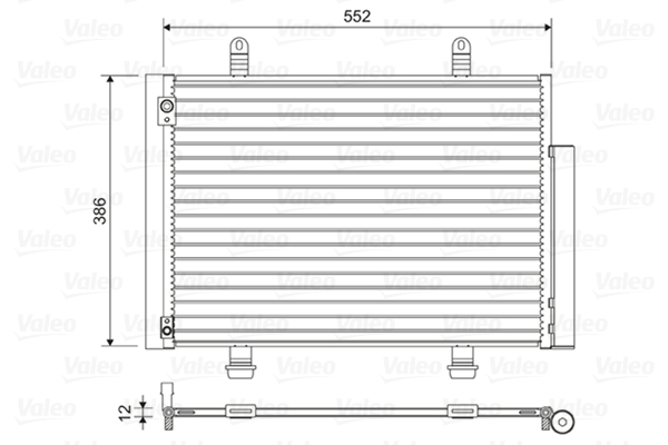 Condenser, air conditioning - 814418 VALEO