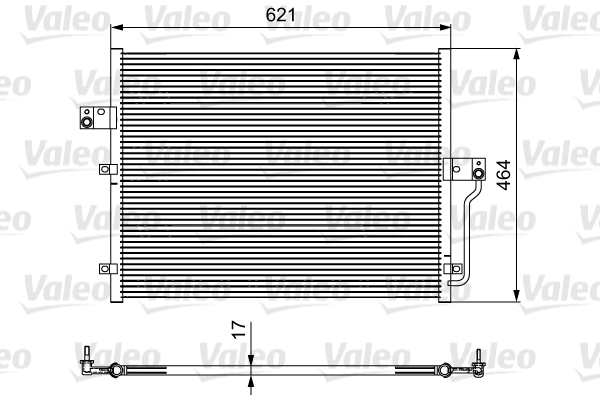 Condenser, air conditioning - 814441 VALEO