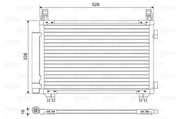 Condenser, air conditioning - 814449 VALEO