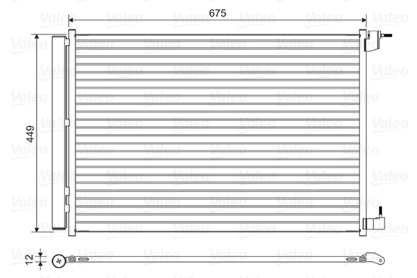 Condenser, air conditioning - 814468 VALEO