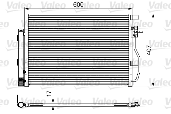 Condenser, air conditioning - 814478 VALEO