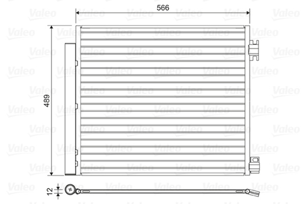 Condenser, air conditioning - 822559 VALEO
