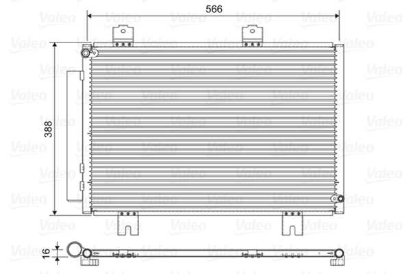 Condenser, air conditioning - 822594 VALEO