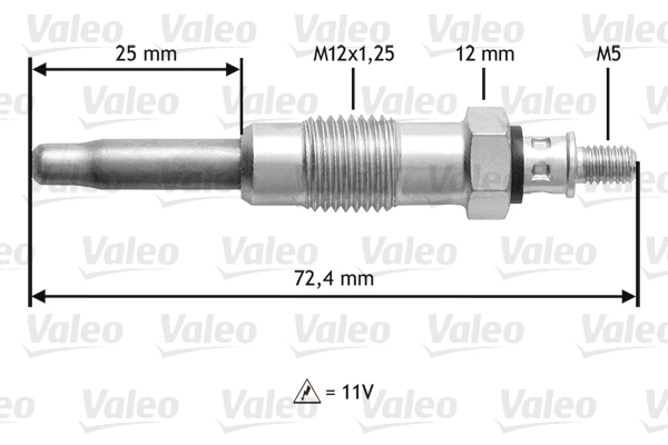 kaitinimo žvakė - 345100 VALEO