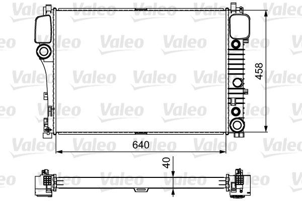 Radiatore, Raffreddamento motore - 735299 VALEO