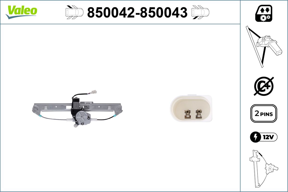 Window Regulator - 850042 VALEO
