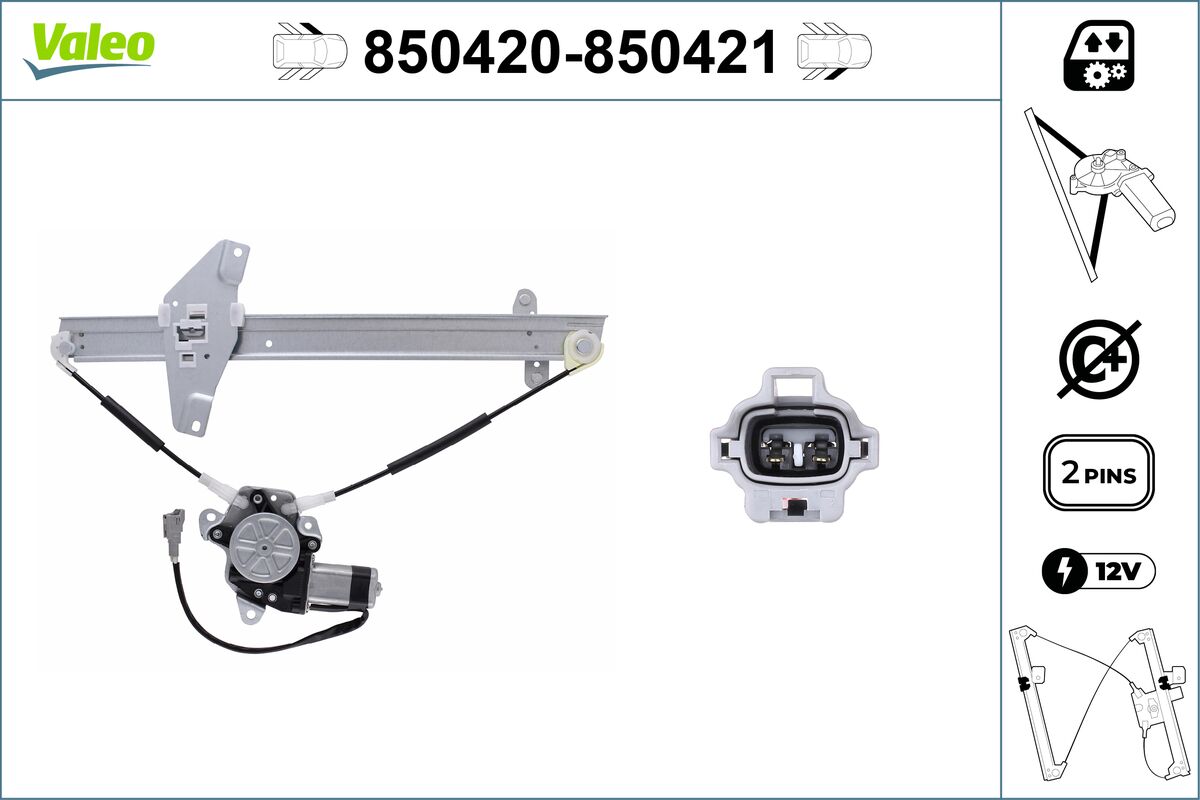 Window Regulator - 850420 VALEO