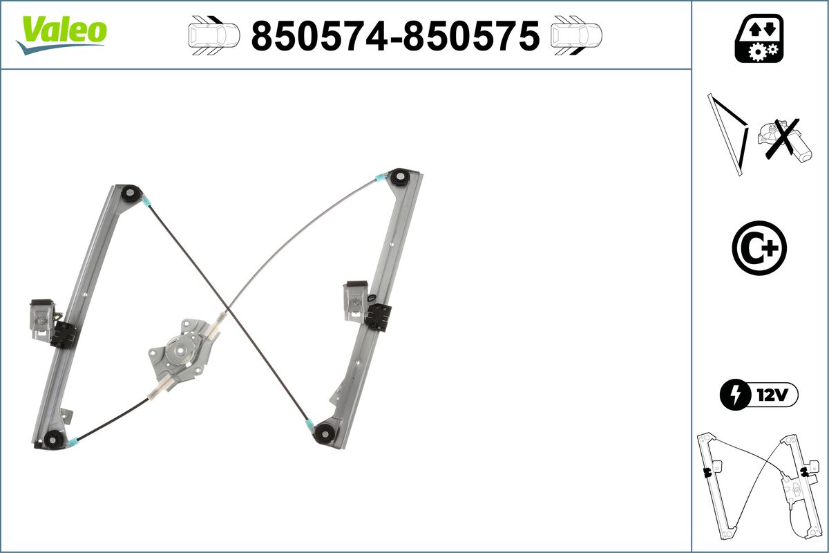 Window Regulator - 850574 VALEO