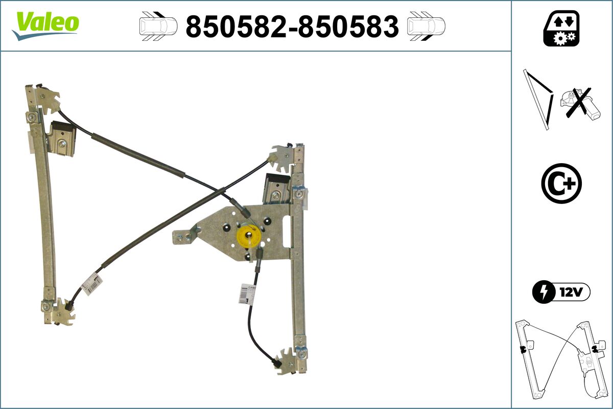 Window Regulator - 850582 VALEO