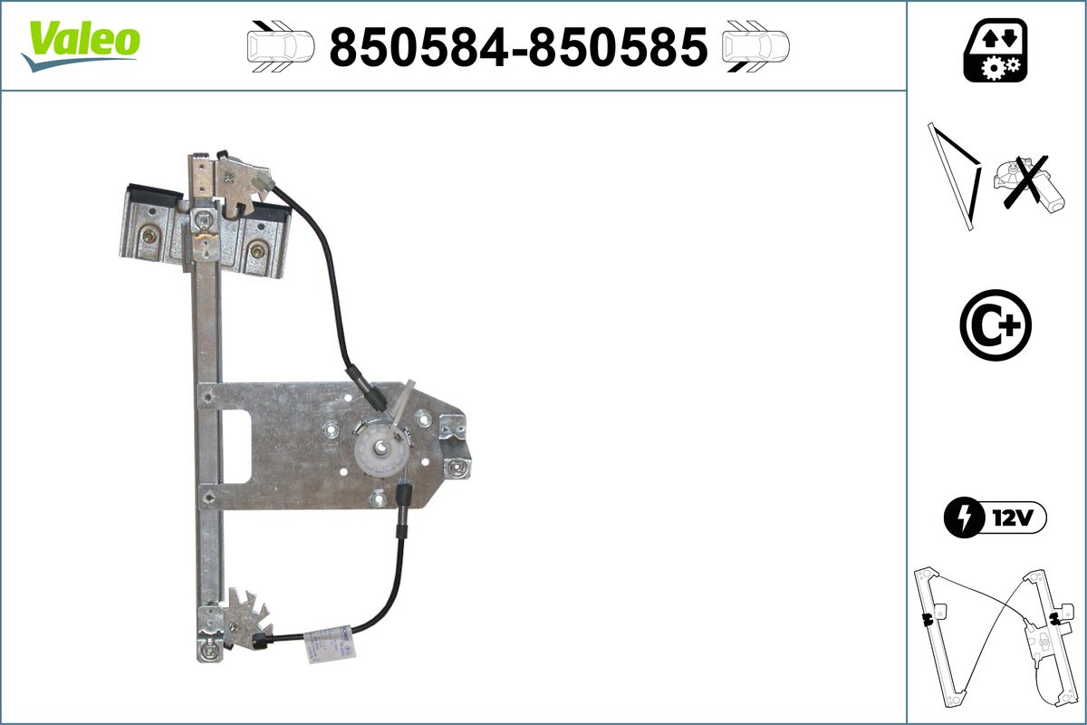 Window Regulator - 850584 VALEO