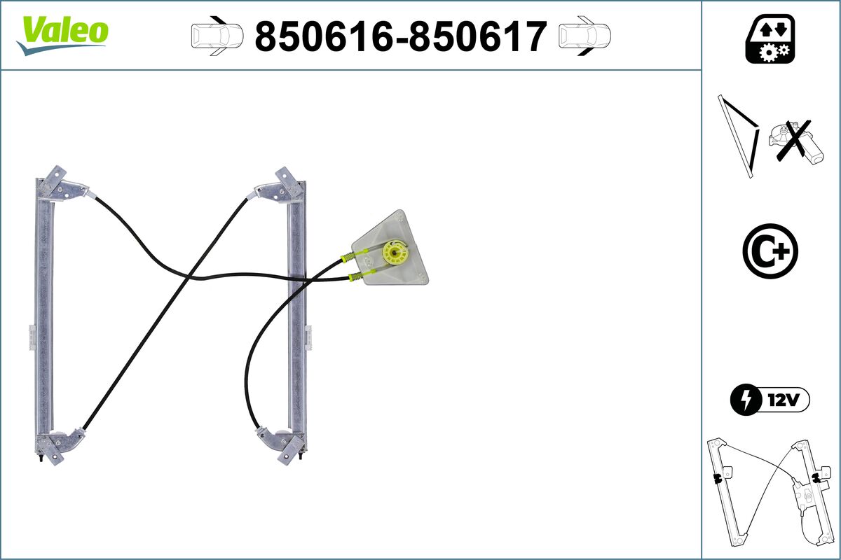 Window Regulator - 850616 VALEO