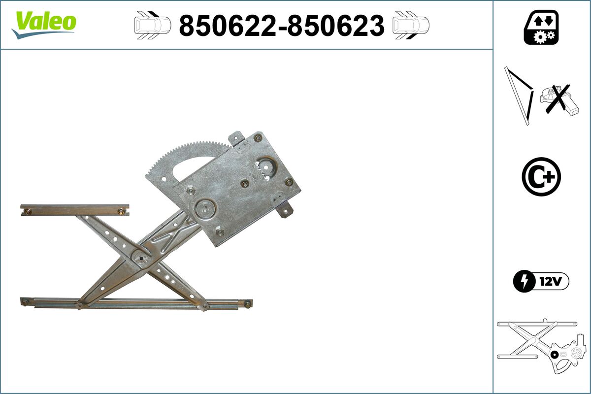 Window Regulator - 850622 VALEO