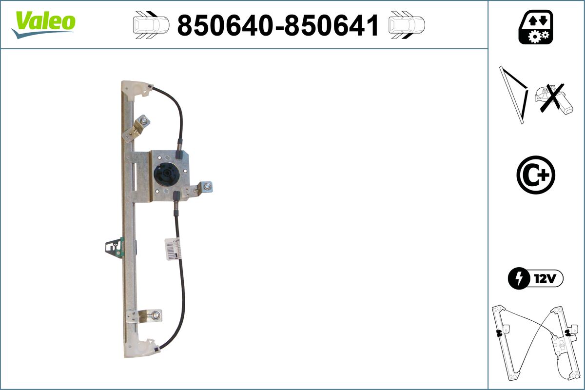 Window Regulator - 850640 VALEO
