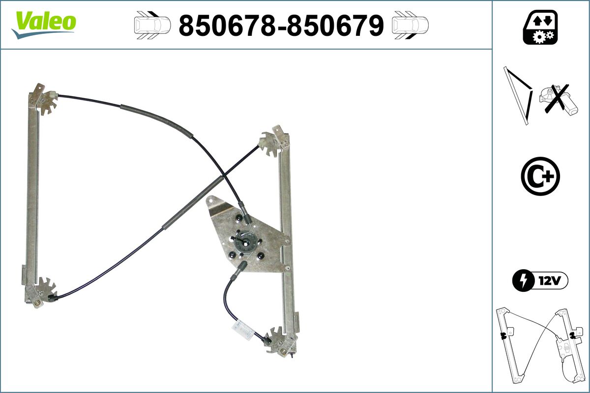 Window Regulator - 850678 VALEO
