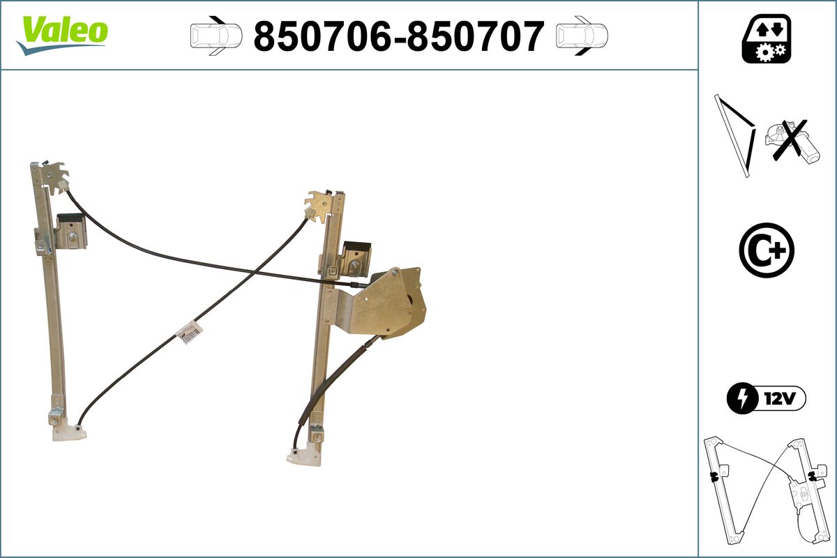 Window Regulator - 850706 VALEO