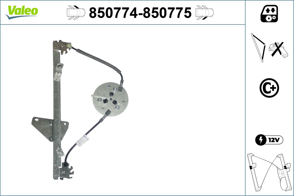 Window Regulator - 850774 VALEO