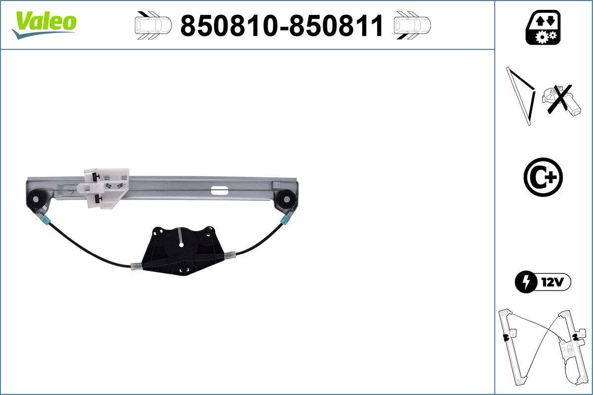 Window Regulator - 850810 VALEO