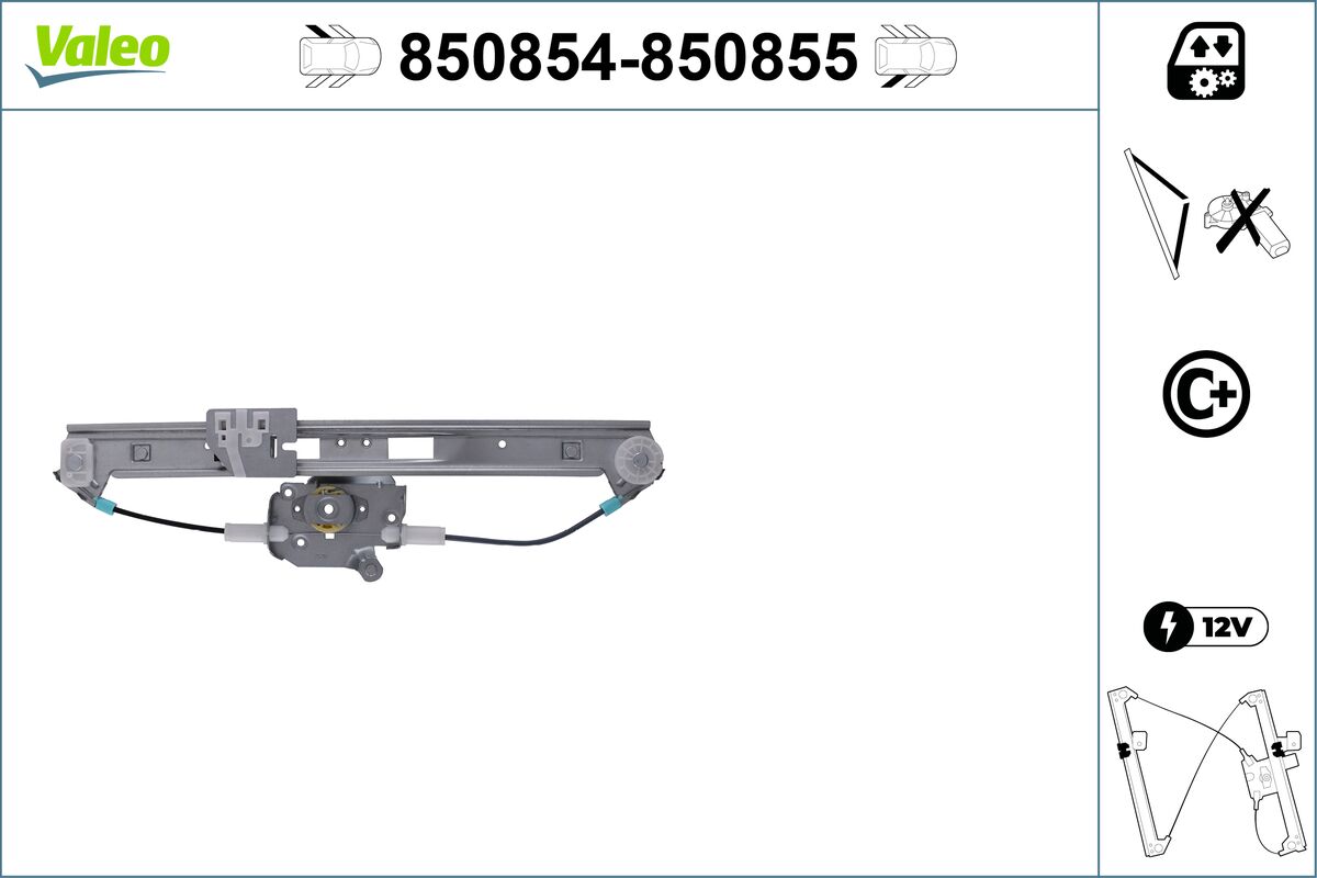 Window Regulator - 850854 VALEO
