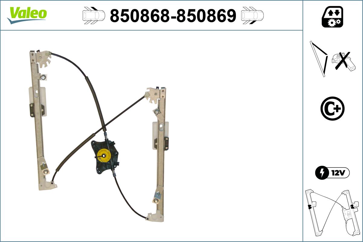 Window Regulator - 850868 VALEO