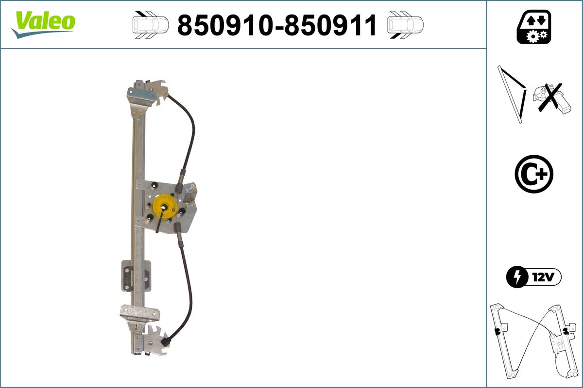 Window Regulator - 850910 VALEO