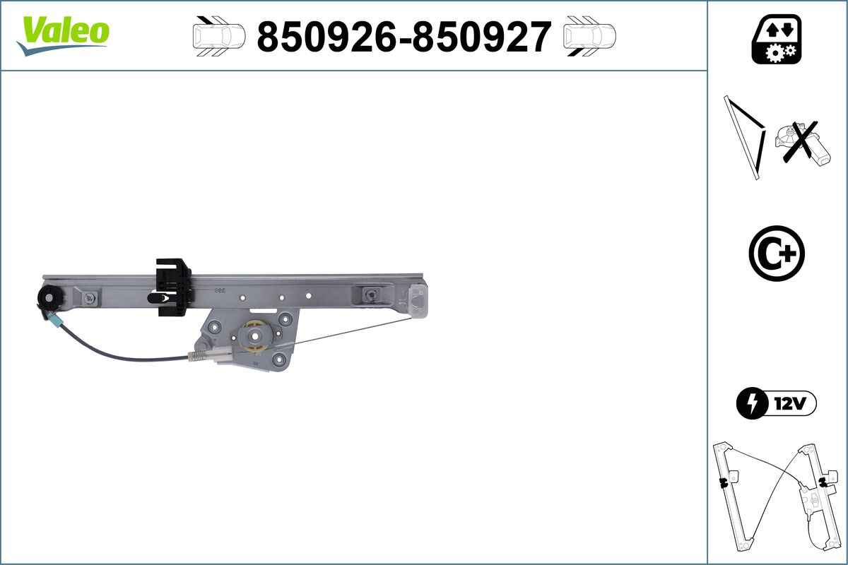 Window Regulator - 850926 VALEO