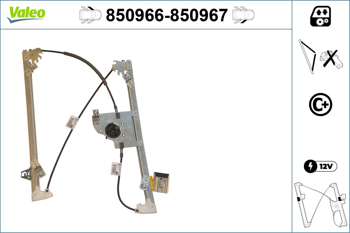 Window Regulator - 850966 VALEO