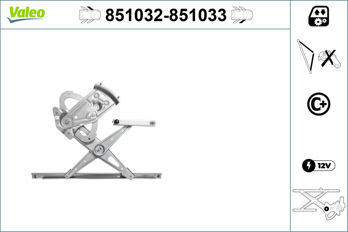 Window Regulator - 851032 VALEO