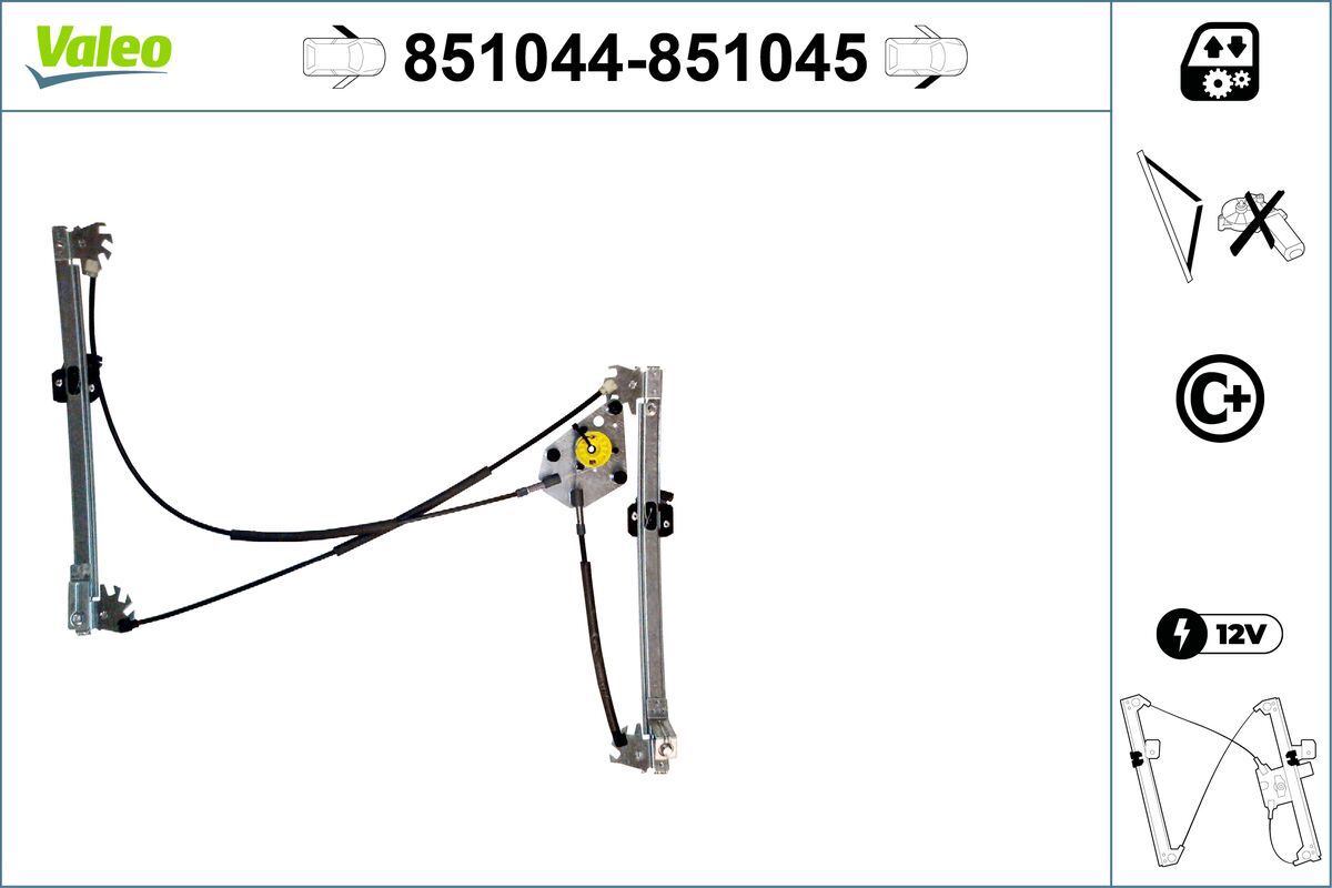 Window Regulator - 851044 VALEO