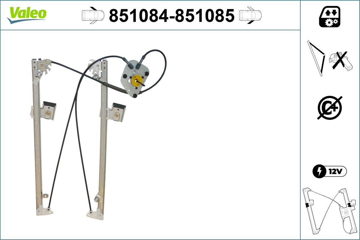Window Regulator - 851084 VALEO