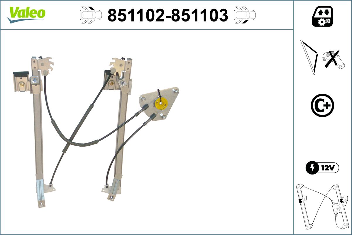 Window Regulator - 851102 VALEO