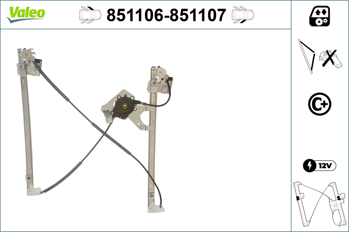 Window Regulator - 851106 VALEO