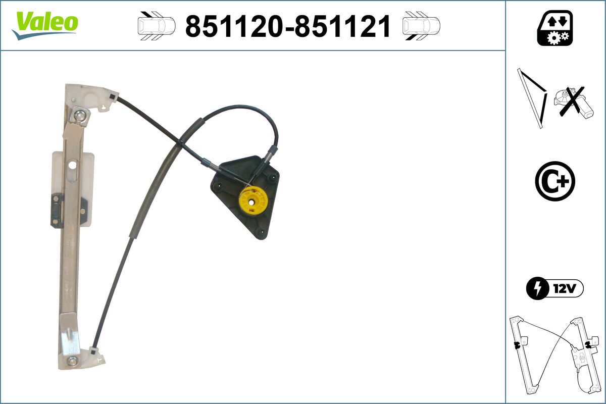 Window Regulator - 851120 VALEO