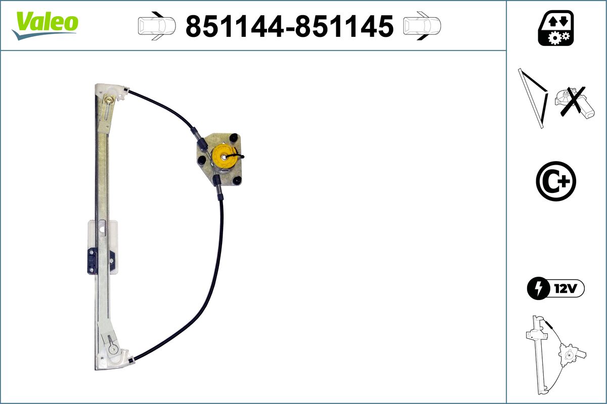 Window Regulator - 851144 VALEO