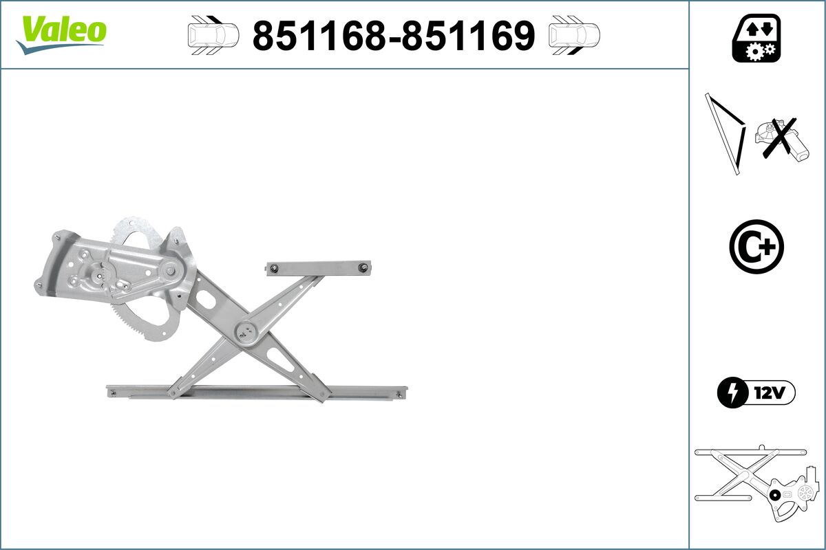 Window Regulator - 851168 VALEO