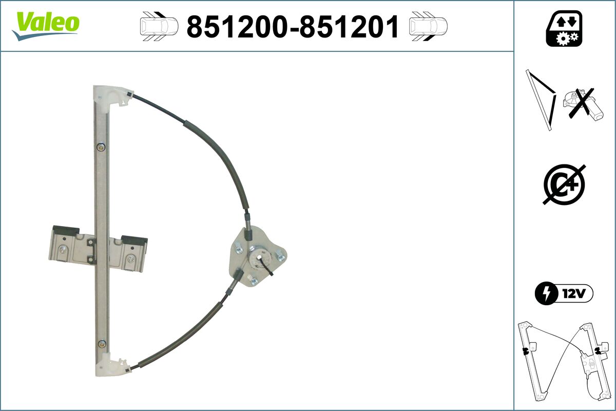 Window Regulator - 851200 VALEO