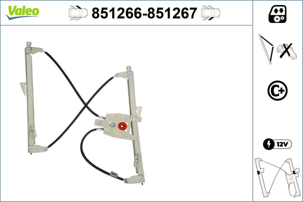 Window Regulator - 851266 VALEO