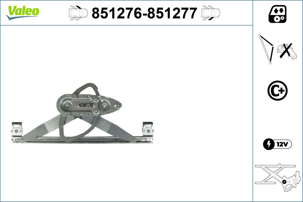 Window Regulator - 851276 VALEO
