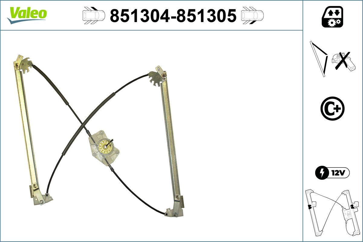 Window Regulator - 851304 VALEO