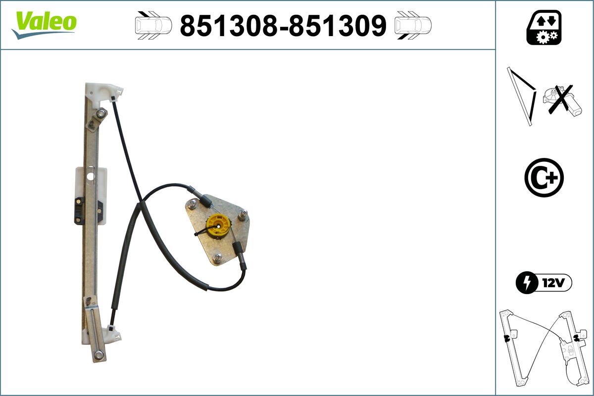 Window Regulator - 851308 VALEO