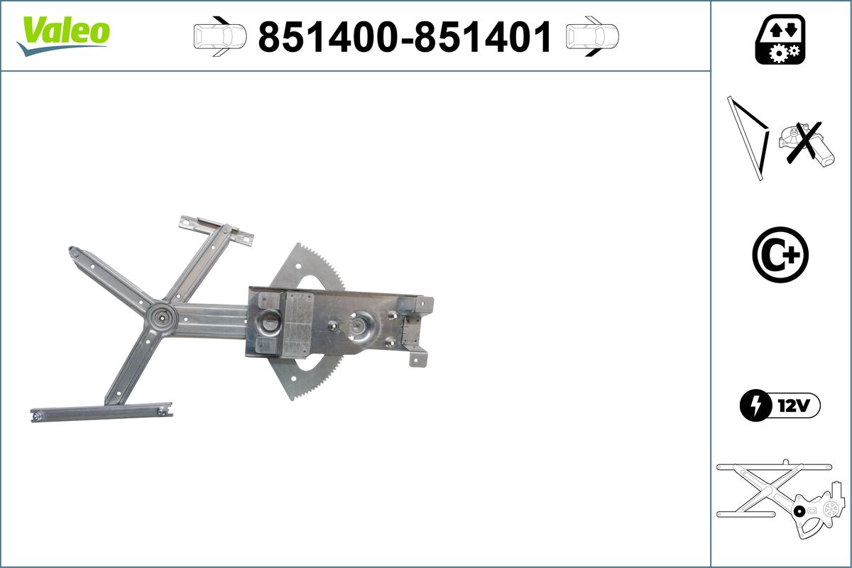Window Regulator - 851400 VALEO