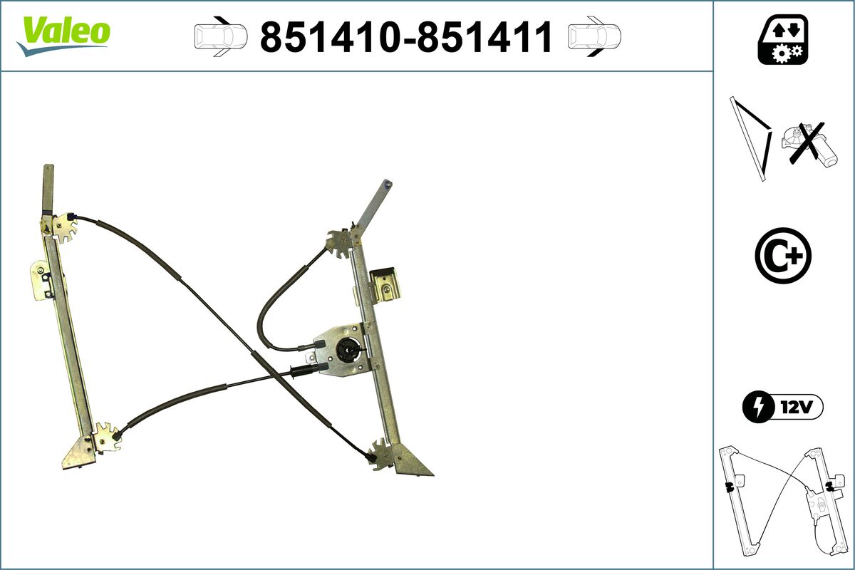 Window Regulator - 851410 VALEO