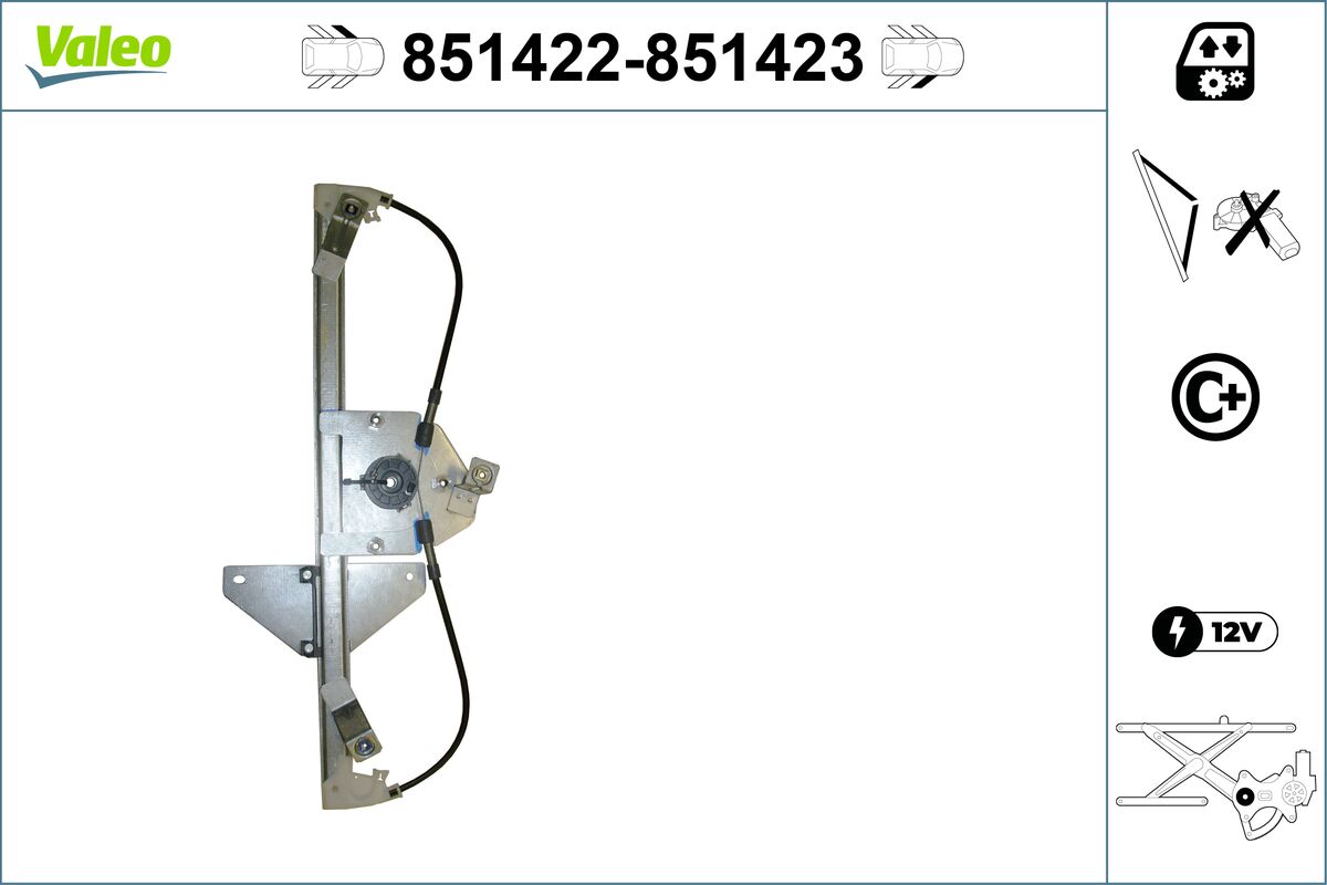 Window Regulator - 851422 VALEO