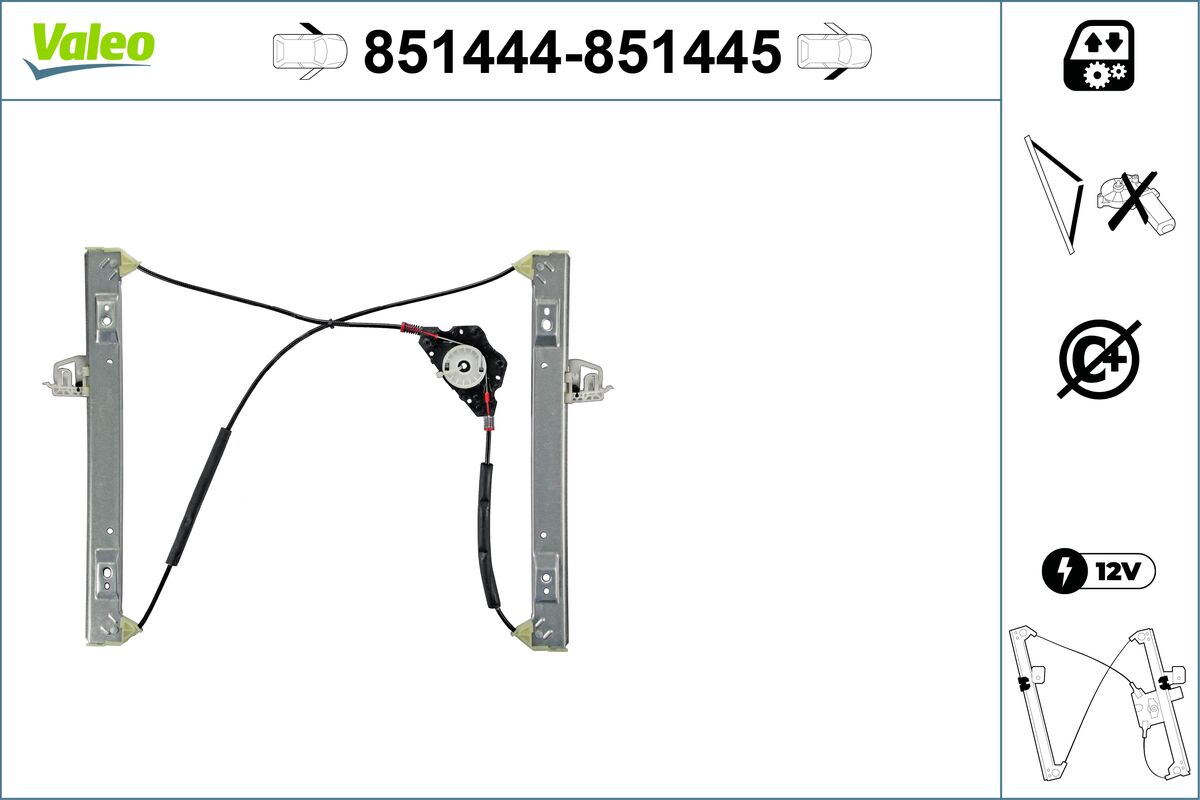 Window Regulator - 851444 VALEO