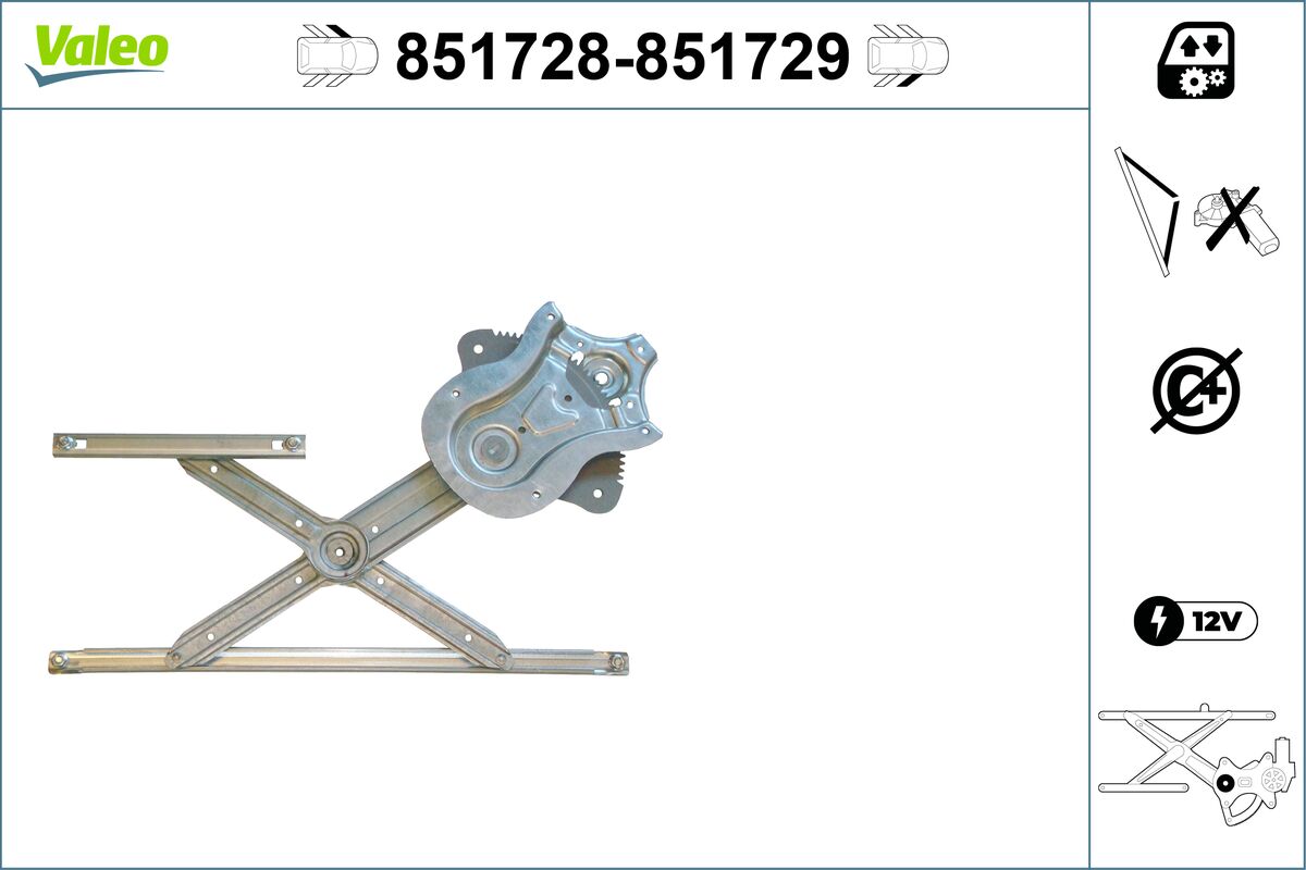 Window Regulator - 851728 VALEO