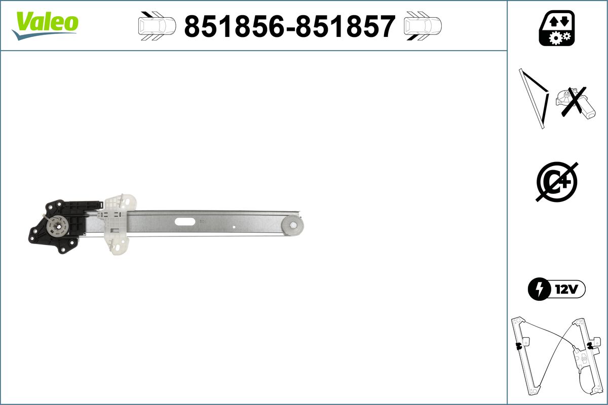 Window Regulator - 851856 VALEO
