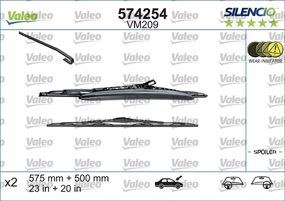Wiper Blade - 574254 VALEO