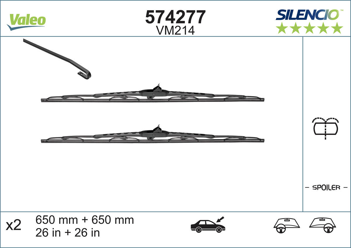 Wiper Blade - 574277 VALEO