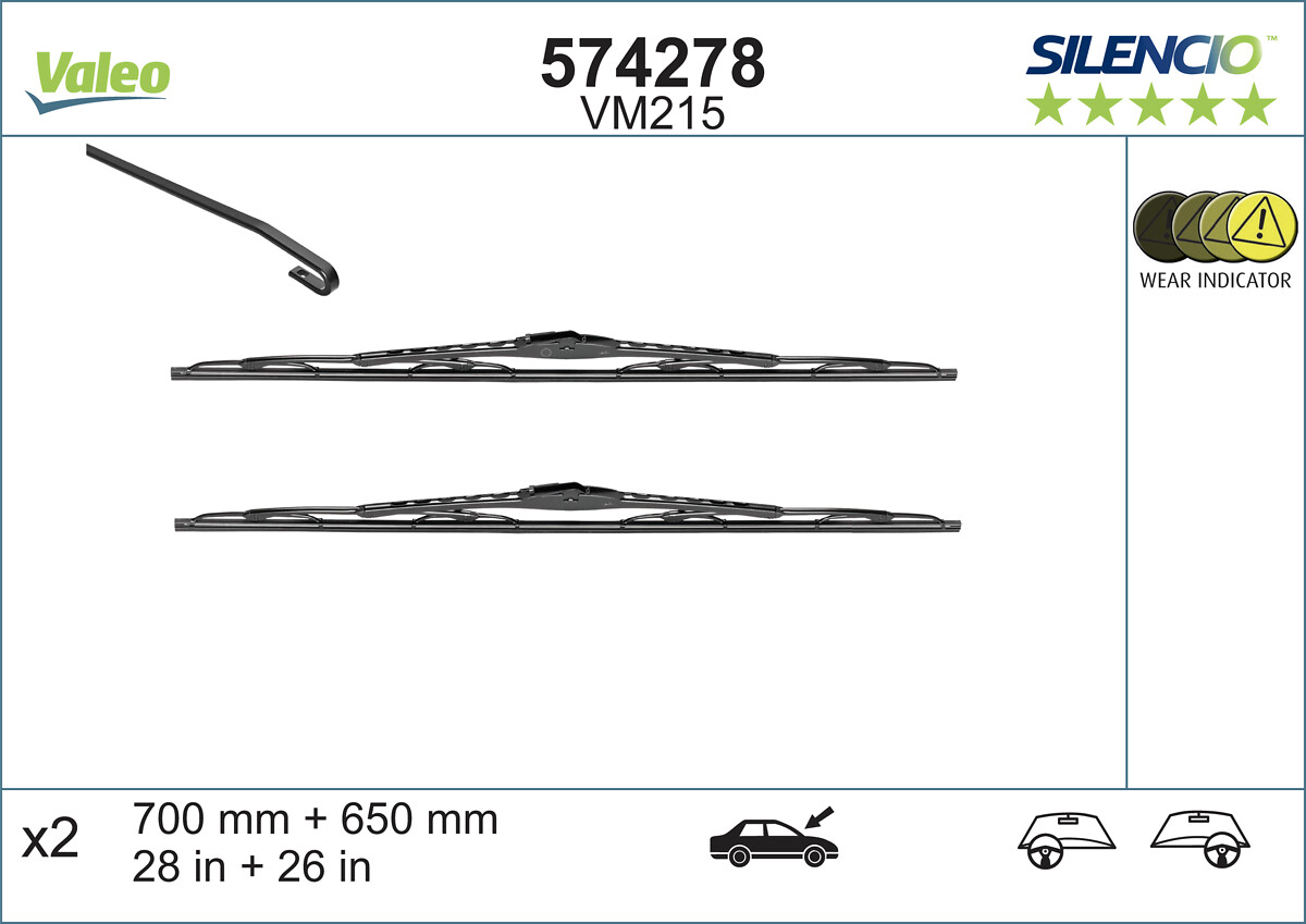 Wiper Blade - 574278 VALEO