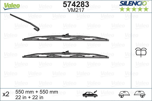 valytuvo gumelė - 574283 VALEO