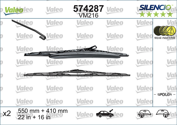 Wiper Blade - 574287 VALEO